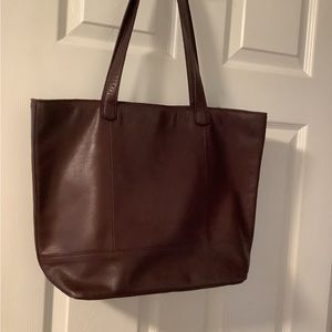 Lucky Brand 100% cowhide leather tote.